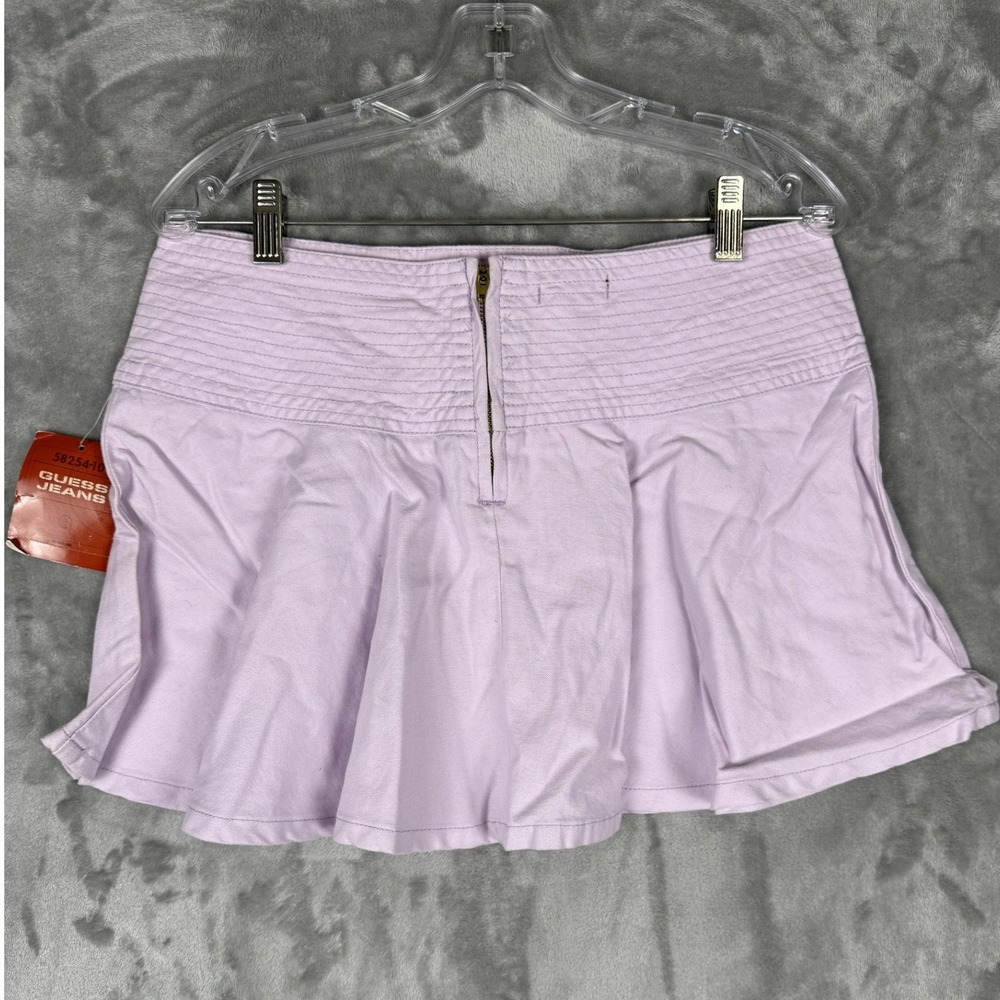 Guess Jeans Womens Lilac Pleated Lace Up Mini Skirt Size‎ 29